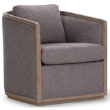 Darrahopens Furniture > Sofas Moonlight Pine Fabric Club Armchair Executive Sofa Tub Chair - Grey