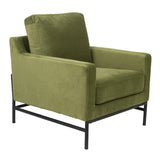 Darrahopens Furniture > Sofas Mylah Fabric Armchair Occasional Accent Arm Chair Green