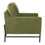 Darrahopens Furniture > Sofas Mylah Fabric Armchair Occasional Accent Arm Chair Green