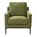 Darrahopens Furniture > Sofas Mylah Fabric Armchair Occasional Accent Arm Chair Green