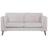Darrahopens Furniture > Sofas Nooa 2 Seater Sofa Fabric Uplholstered Lounge Couch - Stone