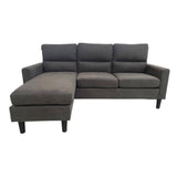 Darrahopens Furniture > Sofas Oregon Sofa Couch Lounge Suite Set 3 Seater Reversible Dark Grey