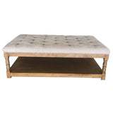 Darrahopens Furniture > Sofas Rosebud Ottoman Bed End Chair Seat Tufted Fabric Seat Storage Foot Stools -Beige