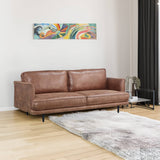 Darrahopens Furniture > Sofas Rosie 3 Seater Sofa Fabric Uplholstered Lounge Couch Brown