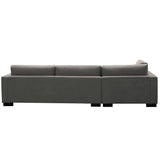 Darrahopens Furniture > Sofas Royalty 3 Seater Sofa Fabric Uplholstered Left Chaise Lounge Couch - Grey