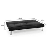 Darrahopens Furniture > Sofas Sarantino Chelsea Sofa Bed Faux Leather Lounge Couch Futon Furniture Modular Suite
