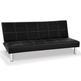 Darrahopens Furniture > Sofas Sarantino Chelsea Sofa Bed Faux Leather Lounge Couch Futon Furniture Modular Suite