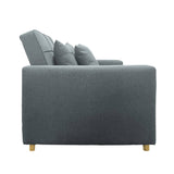 Darrahopens Furniture > Sofas Sarantino Suri 3-in-1 Convertible Sofa Chair Bed -  Airforce Blue