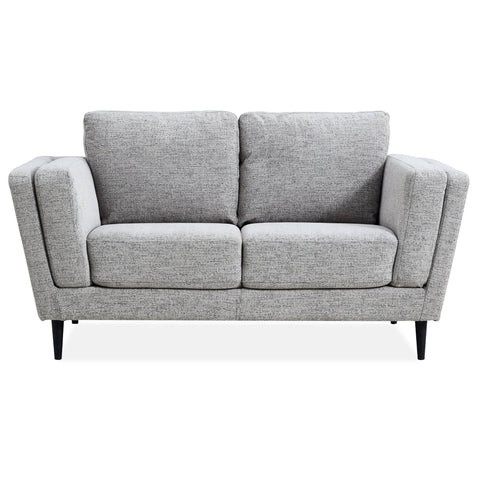Darrahopens Furniture > Sofas Skylar 2 Seater Sofa Fabric Uplholstered Lounge Couch - Pepper