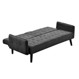 Darrahopens Furniture > Sofas The New Yorker - Small Sofa Bed 3 Seat Lounge Set Sectional With Cup - Grey