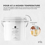 Darrahopens Gift & Novelty 2Kg Golden 464 Soy Wax Flakes Bucket - 100% Pure Natural DIY Candle Melts Chips