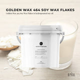 Darrahopens Gift & Novelty 2Kg Golden 464 Soy Wax Flakes Bucket - 100% Pure Natural DIY Candle Melts Chips