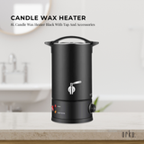Darrahopens Gift & Novelty 8L Candle Wax Heater Black With Tap And Accessories - Candle Wax Melter