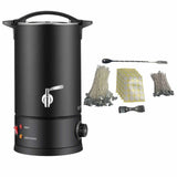 Darrahopens Gift & Novelty 8L Candle Wax Heater Black With Tap And Accessories - Candle Wax Melter