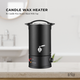Darrahopens Gift & Novelty 8L Candle Wax Heater Black With Tap - Soy Wax Melter Candle Making Electric