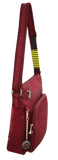 Darrahopens Gift & Novelty > Bags FIB Mens Crossbody Bag Satchel Adjustable Shoulder Strap Travel - Burgundy