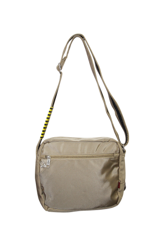Darrahopens Gift & Novelty > Bags FIB Mens Crossbody Shoulder Bag Travel Satchel Adjustable Strap - Sand