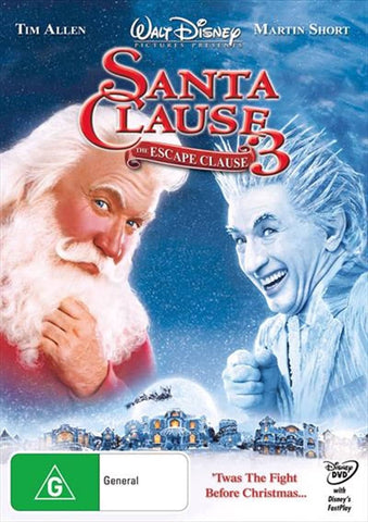Darrahopens Gift & Novelty > DVDs. CDs and Blurays Santa Clause 3 - The Escape Clause, The DVD