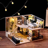 darrahopens Gift & Novelty > Fashion Dollhouse Miniature with Furniture Kit Plus Dust Proof and Music Movement - Cozy time  (Valentine's Day Gift Idea)