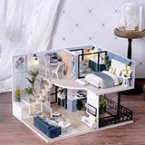 darrahopens Gift & Novelty > Fashion Dollhouse Miniature with Furniture Kit Plus Dust Proof and Music Movement - Cozy time  (Valentine's Day Gift Idea)