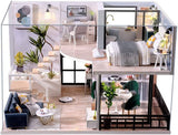 darrahopens Gift & Novelty > Fashion Dollhouse Miniature with Furniture Kit Plus Dust Proof and Music Movement - Cozy time  (Valentine's Day Gift Idea)