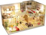 darrahopens Gift & Novelty > Fashion Dollhouse Miniature with Furniture Kit Plus Dust Proof and Music Movement - Japanese Apartment (1:24 Scale Creative Room Idea)