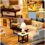 darrahopens Gift & Novelty > Fashion Dollhouse Miniature with Furniture Kit Plus Dust Proof and Music Movement - M9 (1:24 Scale Creative Room Idea)