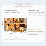 darrahopens Gift & Novelty > Fashion Dollhouse Miniature with Furniture Kit Plus Dust Proof and Music Movement - M9 (1:24 Scale Creative Room Idea)