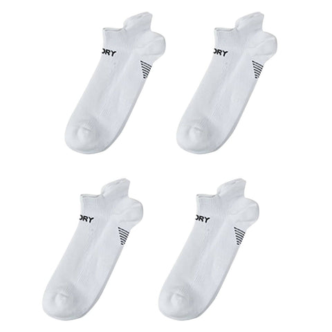 darrahopens Gift & Novelty > Fashion Rexy 4 Pack Large White Seamless Sport Sneakers Socks Non-Slip Heel Tab