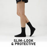 darrahopens Gift & Novelty > Fashion Rexy 5 Pack Medium Black 3D Seamless Crew Socks Slim Breathable
