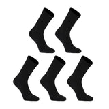 darrahopens Gift & Novelty > Fashion Rexy 5 Pack Medium Black 3D Seamless Crew Socks Slim Breathable