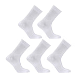 darrahopens Gift & Novelty > Fashion Rexy 5 Pack Medium White 3D Seamless Crew Socks Slim Breathable