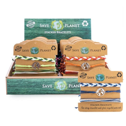 Darrahopens Gift & Novelty > Fashion Save the Planet Stacker Bracelet Set (SENT AT RANDOM)