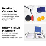 darrahopens Gift & Novelty > Games 152cm Portable Tennis Table, Folding Ping Pong Table Game Set
