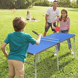 darrahopens Gift & Novelty > Games 152cm Portable Tennis Table, Folding Ping Pong Table Game Set