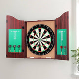 Darrahopens Gift & Novelty > Games 18" Dartboard Cabinet Set Professional Dartboard Wood Classic Game Party Sport