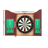 Darrahopens Gift & Novelty > Games 18" Dartboard Cabinet Set Professional Dartboard Wood Classic Game Party Sport