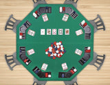 darrahopens Gift & Novelty > Games 48" Folding Poker & Blackjack Table