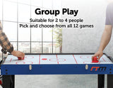 darrahopens Gift & Novelty > Games 4FT 12-in-1 Combo Games Tables Foosball Soccer Basketball Hockey Pool Table Tennis