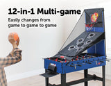darrahopens Gift & Novelty > Games 4FT 12-in-1 Combo Games Tables Foosball Soccer Basketball Hockey Pool Table Tennis