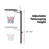 darrahopens Gift & Novelty > Games Basketball Ring Hoop Height Adjustable Portable Set