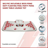 darrahopens Gift & Novelty > Games Big PVC Inflatable Beer Pong Raft Floating Pool Party Pong Game Table Lounge Toy