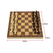 darrahopens Gift & Novelty > Games Chess Board Games Folding Large Chess Wooden Chessboard Set Wood Toy Gift