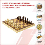 darrahopens Gift & Novelty > Games Chess Board Games Folding Large Chess Wooden Chessboard Set Wood Toy Gift