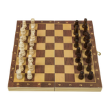 darrahopens Gift & Novelty > Games Chess Board Games Folding Large Chess Wooden Chessboard Set Wood Toy Gift