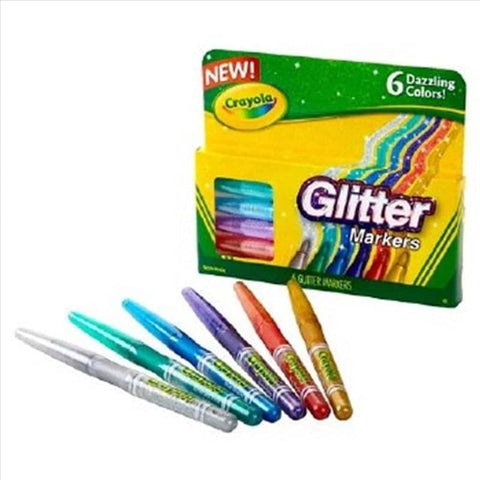 Darrahopens Gift & Novelty > Games Crayola 6 Glitter Markers
