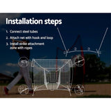 darrahopens Gift & Novelty > Games Everfit Portable Baseball Training Net Stand Softball Practice Sports Tennis