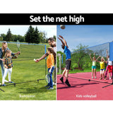darrahopens Gift & Novelty > Games Everfit Portable Sports Net Stand Badminton Volleyball Tennis Soccer 3m 3ft Blue