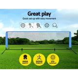 darrahopens Gift & Novelty > Games Everfit Portable Sports Net Stand Badminton Volleyball Tennis Soccer 3m 3ft Blue