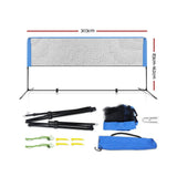 darrahopens Gift & Novelty > Games Everfit Portable Sports Net Stand Badminton Volleyball Tennis Soccer 3m 3ft Blue